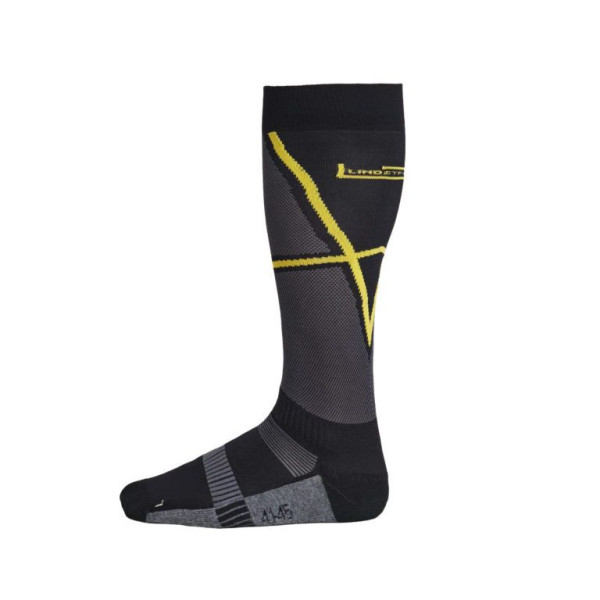 Lindstrands Cool sock blk/yellow 41-45